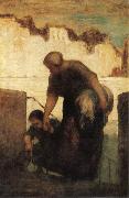 Honore Daumier The Washerwoman oil painting